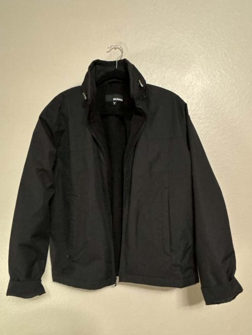 Murano Jacket Size S Black Full Zip Fleece Lined Water Resistant Sz Small